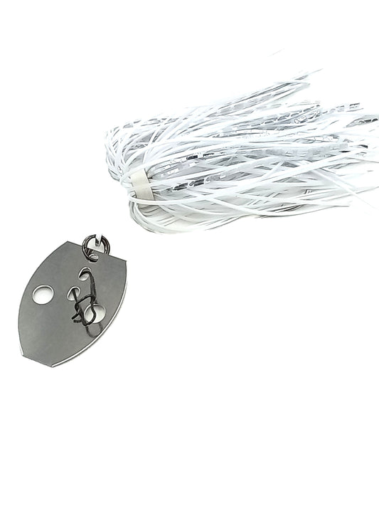 Vibe Bladed Jig  - White Shimmer