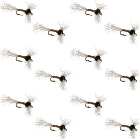 Improved Zelon Midge 12 Flies Hook Size 18
