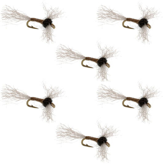 Improved Zelon Midge 6 Flies Hook Size 22