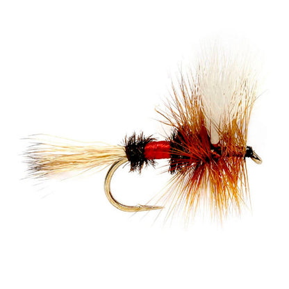 3 Pack Barbless Royal Wulff Classic Hair Wing Dry Fly - Hook Size 10